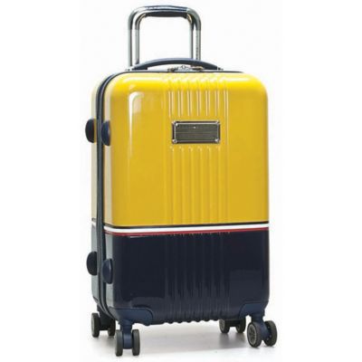 tommy hilfiger luggage yellow