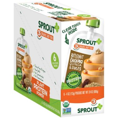 Sprout&reg; 4 oz. Stage 3 Organic Baby Food in Butternut, Chickpea, Quinoa and Dates. View a larger version of this product image.