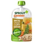 Alternate image 0 for Sprout&reg; 4 oz. Stage 3 Organic Baby Food in Sweetpea, Carrot, Corn and White Bean