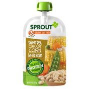 Sprout&reg; 4 oz. Stage 3 Organic Baby Food in Sweetpea, Carrot, Corn and White Bean