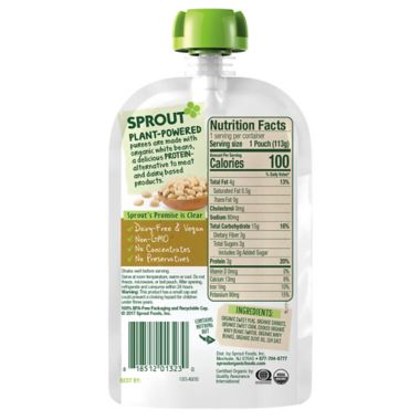 Sprout&reg; 4 oz. Stage 3 Organic Baby Food in Sweetpea, Carrot, Corn and White Bean. View a larger version of this product image.