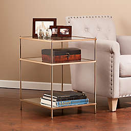 Southern Enterprises Knox Side Table in Gold