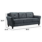 Alternate image 4 for Wycliff Sofa in Dark Grey