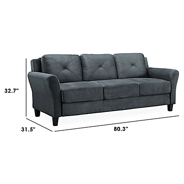 Wycliff Sofa in Dark Grey. View a larger version of this product image.
