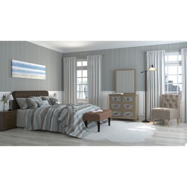 Serene Stripes Bedroom. View a larger version of this product image.