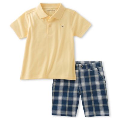 tommy hilfiger shorts and shirt set