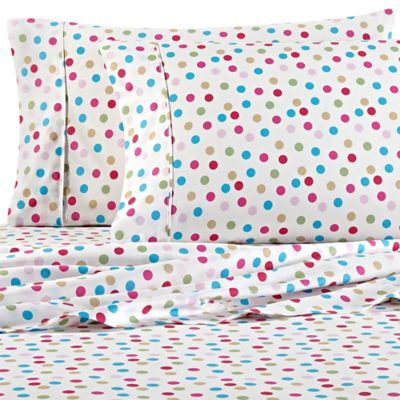 polka dot twin bed skirt