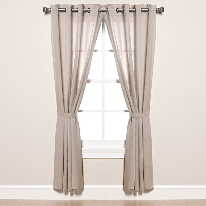 Pawleys Island Sunbrella Sheer Grommet Top Outdoor Curtain Panel