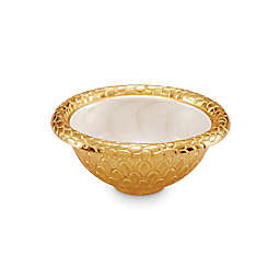 Julia Knight® Florentine Gold 4.25-Inch Round Bowl in Snow