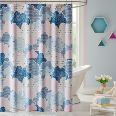 cloud shower curtain