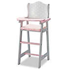 Alternate image 0 for Olivia&#39;s Little World Polka Dot 18-Inch Baby Doll High Chair in Pink/Grey