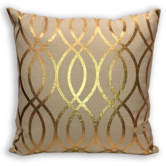 gold throw pillows