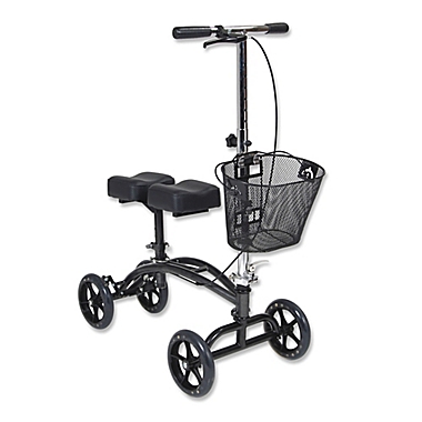 Drive Medical Steerable Knee Walker in Black. View a larger version of this product image.