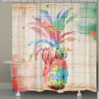 Alternate image 0 for Laural Home&reg; Colorful Pineapple 71-Inch x 72-Inch Shower Curtain