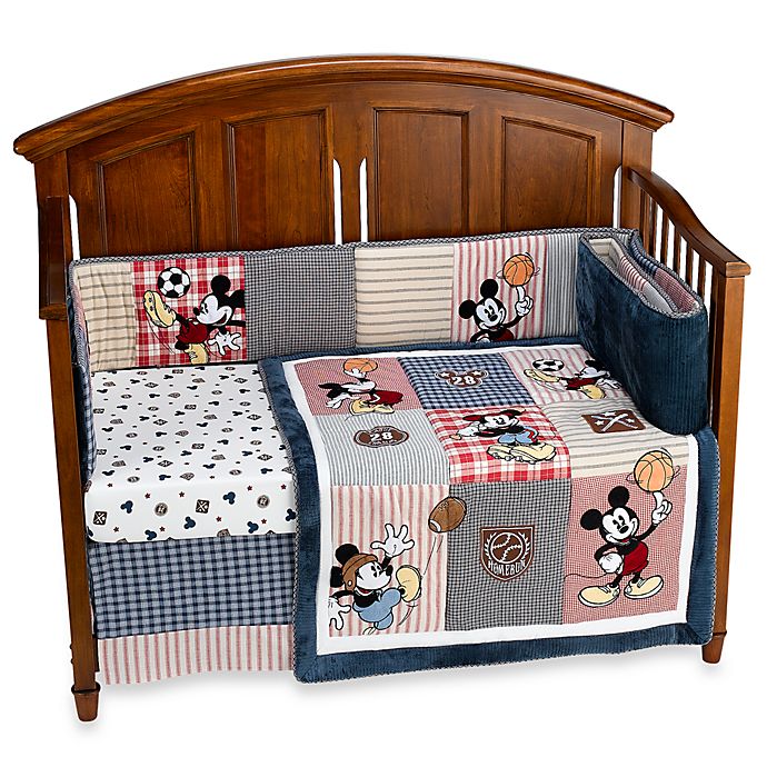 Disney Vintage Mickey 4-Piece Crib Bedding Set | buybuy BABY
