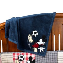 Kidsline Vintage Mickey Mouse 4 Piece Crib Bedding Set And