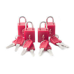 Safe Skies® 4-Pack TSA-Recognized Padlocks in Red