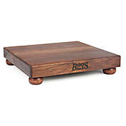 John Boos 12-Inch x 12-Inch Wood Cutting Board with Bun Feet