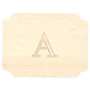 Cutting Board Company 9-Inch x 12-Inch Wood Monogram Letter &quot;A&quot; Cheese Board in Maple