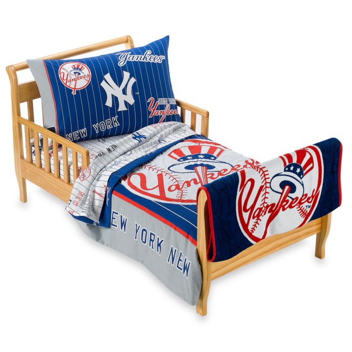 New York Yankees 4 Piece Toddler Bedding And Blanket By The Major