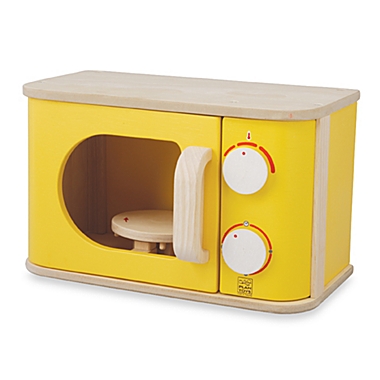 Plan Toys&reg; Yellow Microwave Playset. View a larger version of this product image.
