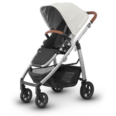 baby stroller with leather handle