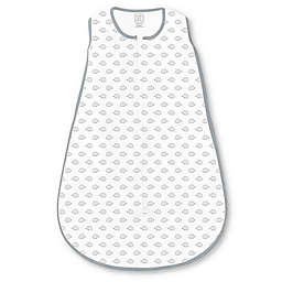 SwaddleDesigns® zzZipMe® Size 6-12M Tiny Hedgehog Sack in White/Grey