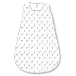 SwaddleDesigns® zzZipMe® Tiny Fox Sack in White/Sterling