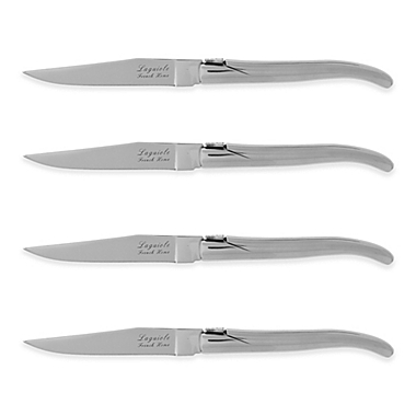 Laguiole&reg; by French Home Connoisseur Steak Knives in Stainless Steel (Set of 4). View a larger version of this product image.