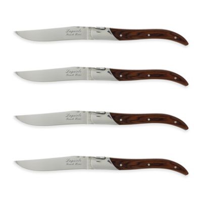 Laguiole&reg; by French Home Connoisseur Steak Knives in Rosewood (Set of 4)