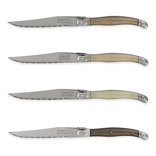 Alternate image 1 for Laguiole® by French Home Steak Knives in Neutral Multi (Set of 4)