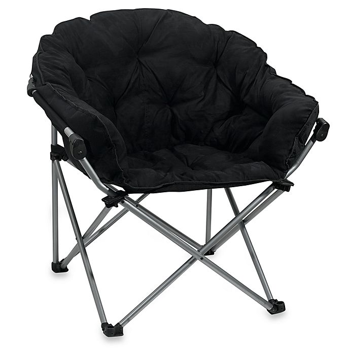 Folding Club Chair Black Bed Bath Beyond