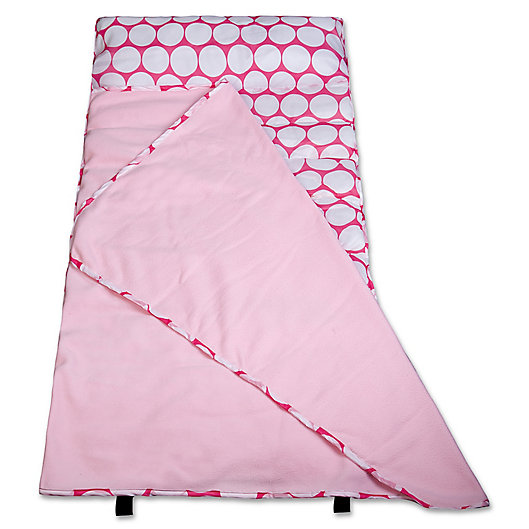 Alternate image 1 for Wildkin Big Dot Easy Clean Nap Mat in White/Pink
