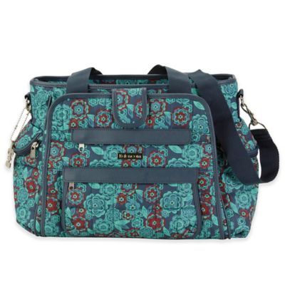 teal diaper bag