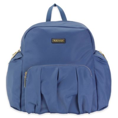 blue backpack diaper bag