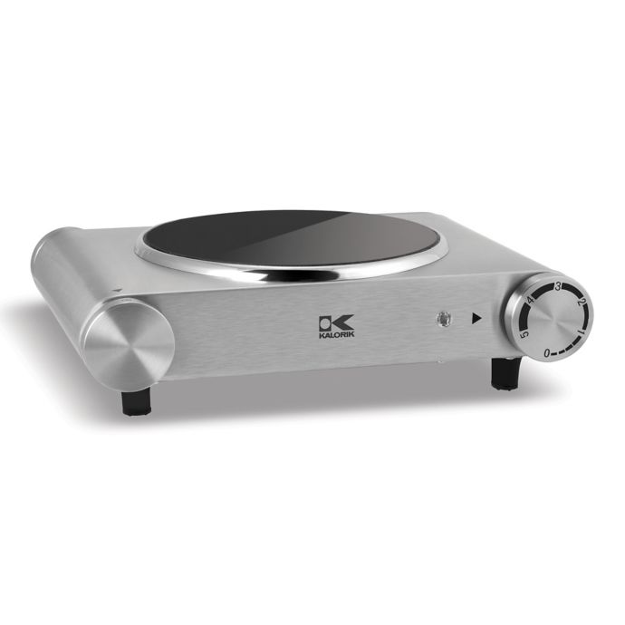Kalorik Stainless Steel Infrared Single Ceramic Cooking Plate Bed