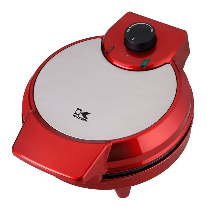 Kalorik Heart-Shape Waffle Maker in Metallic Red | Bed Bath & Beyond