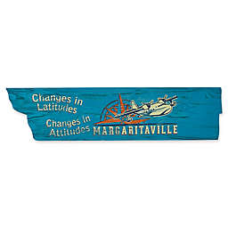 Margaritaville® Latitude Attitude 10-Inch x 40-Inch Wall Art in Blue