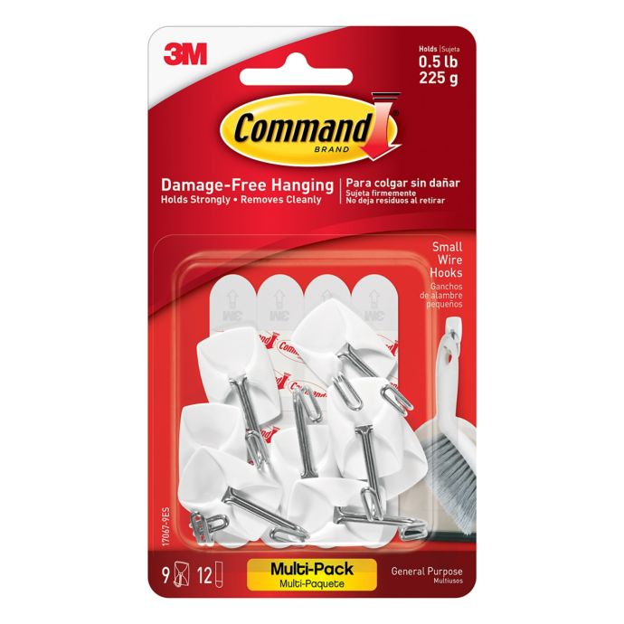 3M Command™ 9Count Small Wire Hooks Bed Bath and Beyond Canada