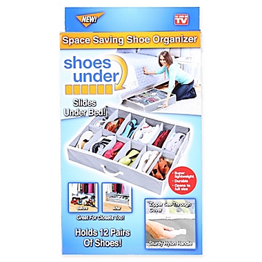 Shoes Under&trade; Shoe Storage Organizer in Grey. View a larger version of this product image.