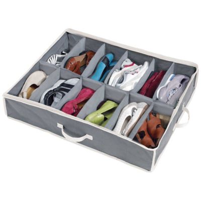 Shoes Under&trade; Shoe Storage Organizer in Grey