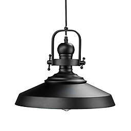 Southern Enterprises Mindel Bell Pendant Lamp in Black