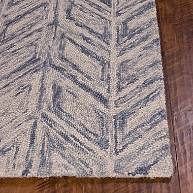 KAS Gramercy Herringbone 5-Foot x 7-Foot Area Rug in Blue. View a larger version of this product image.