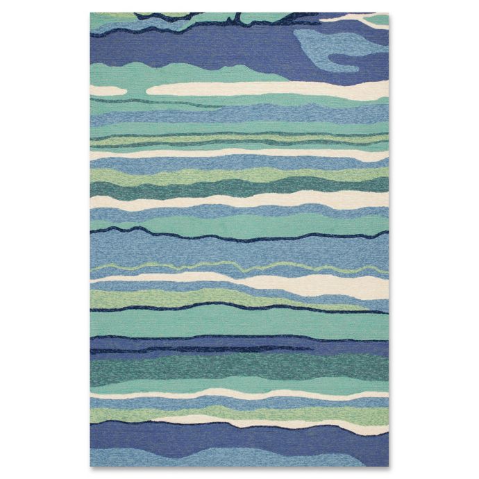 Kas Harbor Lagoon Indoor Outdoor Area Rug In Ocean Bed Bath Beyond