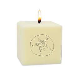 Carved Solutions Eco-Luxury Sand Dollar Unscented Soy 3-Inch Pillar Candle