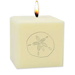 Carved Solutions Eco-Luxury Sand Dollar Unscented Soy 4-Inch Pillar Candle