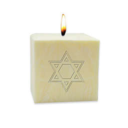 Carved Solutions Eco-Luxury Star of David Pure Aromatherapy Pillar Candle