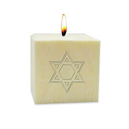 Carved Solutions Eco-Luxury Star of David Citrus Escape Pillar Candle