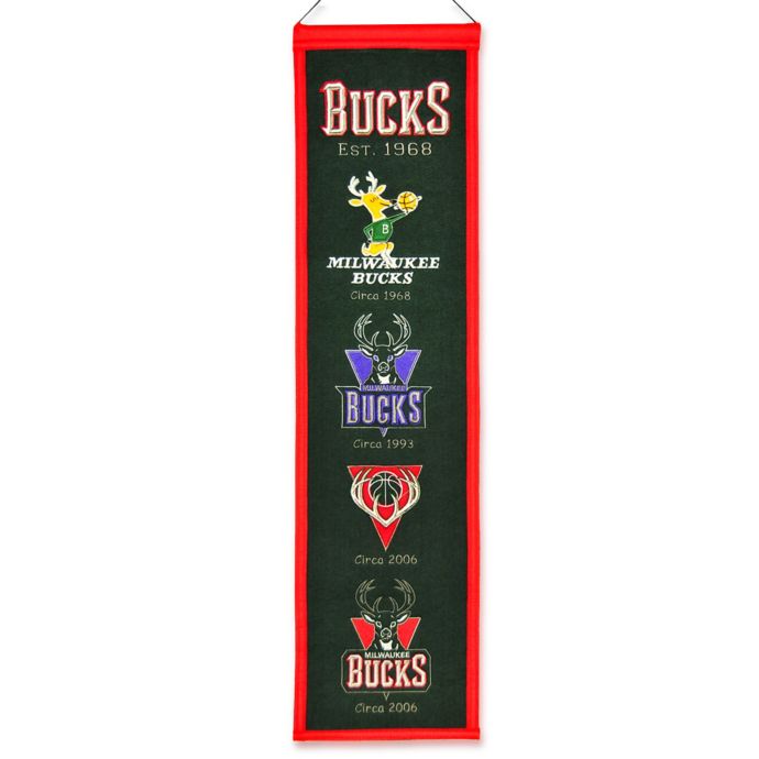 NBA Milwaukee Bucks Vintage Heritage Banner | Bed Bath ...