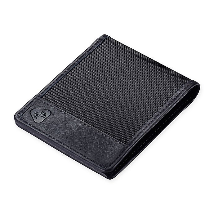 Lewis N. Clark® RFID-Blocking Nylon Bi-Fold Wallet in Black | Bed Bath ...